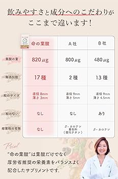 Amazon | 葉酸 サプリ 妊婦 妊娠 妊活 命の葉酸 高配合x820μgx