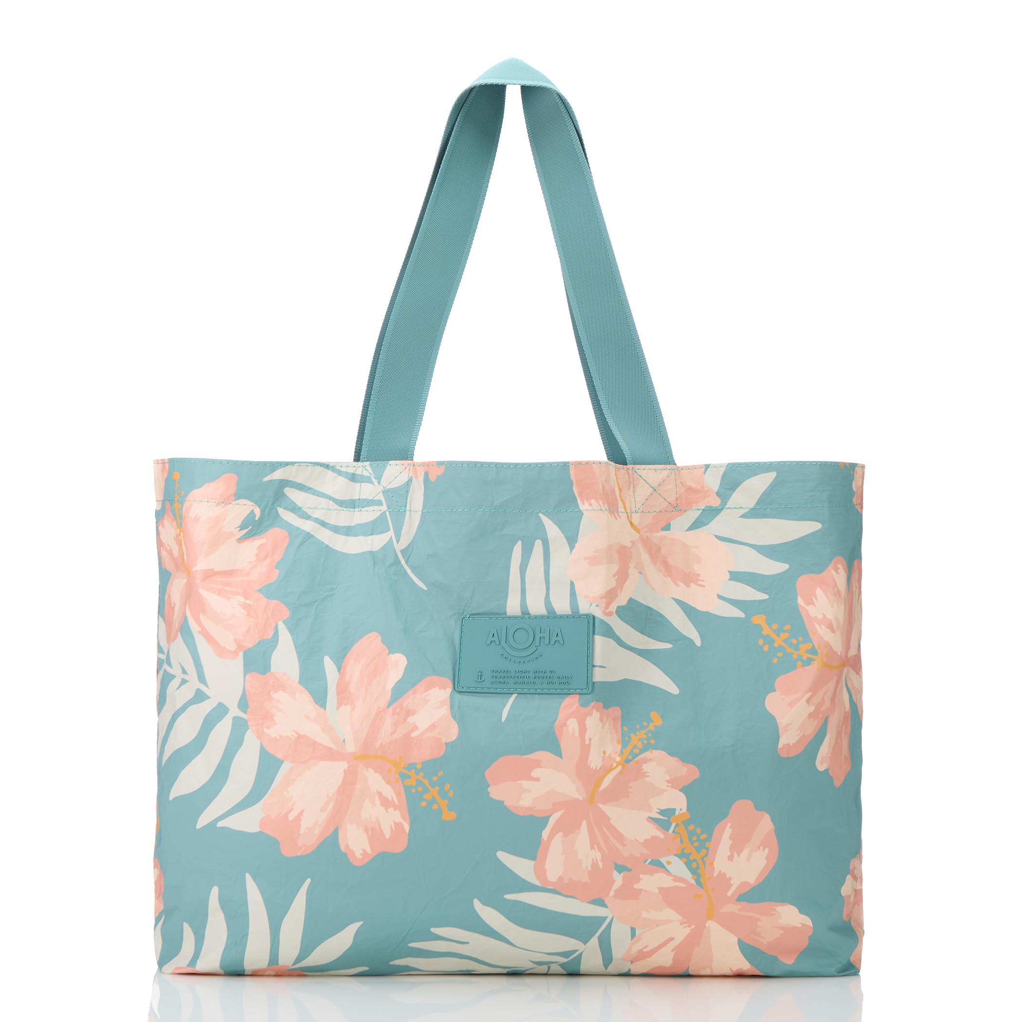 ALOHA Collection Holo Holo Tote Bag - Splash-Proof Bag, Reversible Tote for Beach & Travel, Easy to Clean (23" x 13.5") | Open Top Design