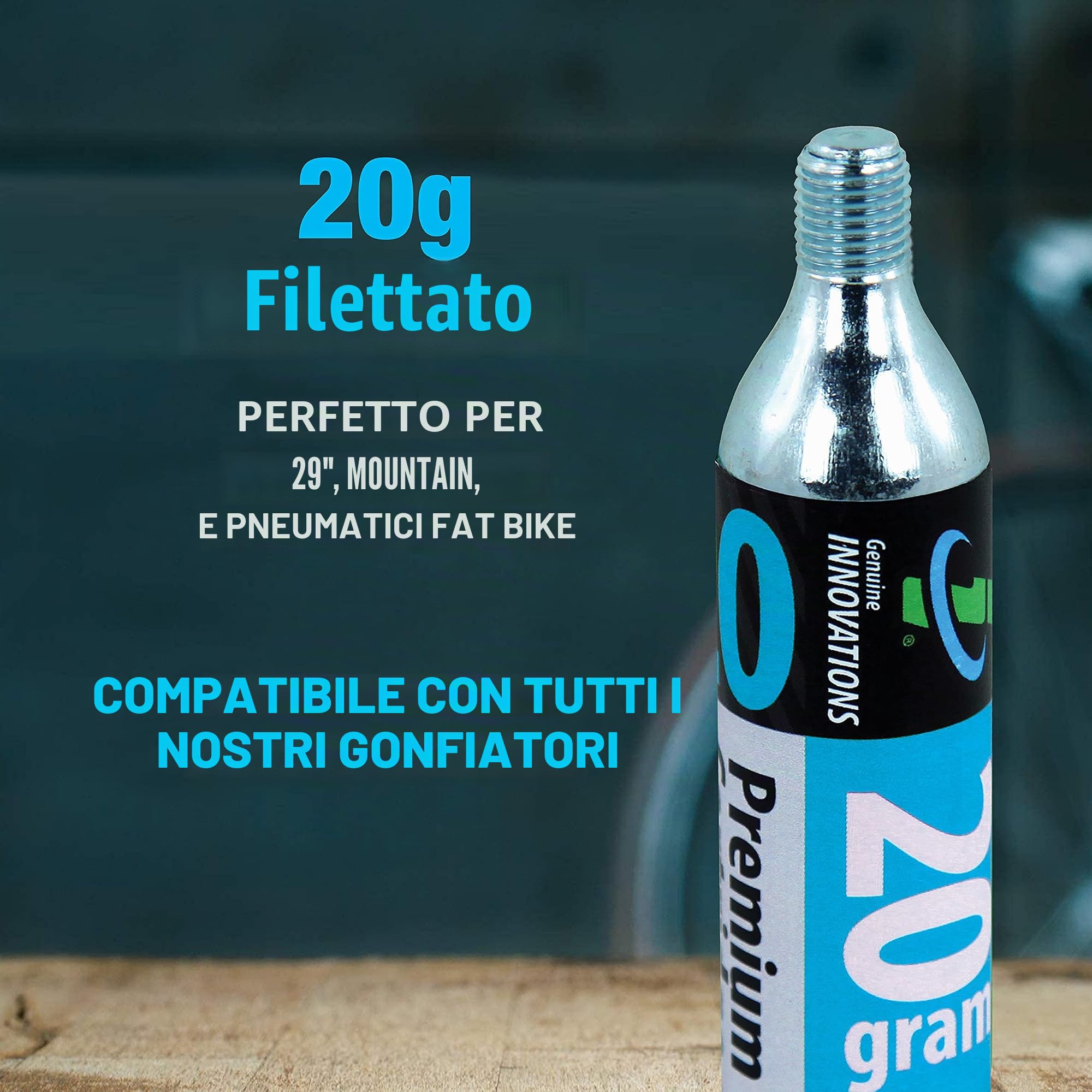 Innovations Threaded CO2 Cartridges Set di 6
