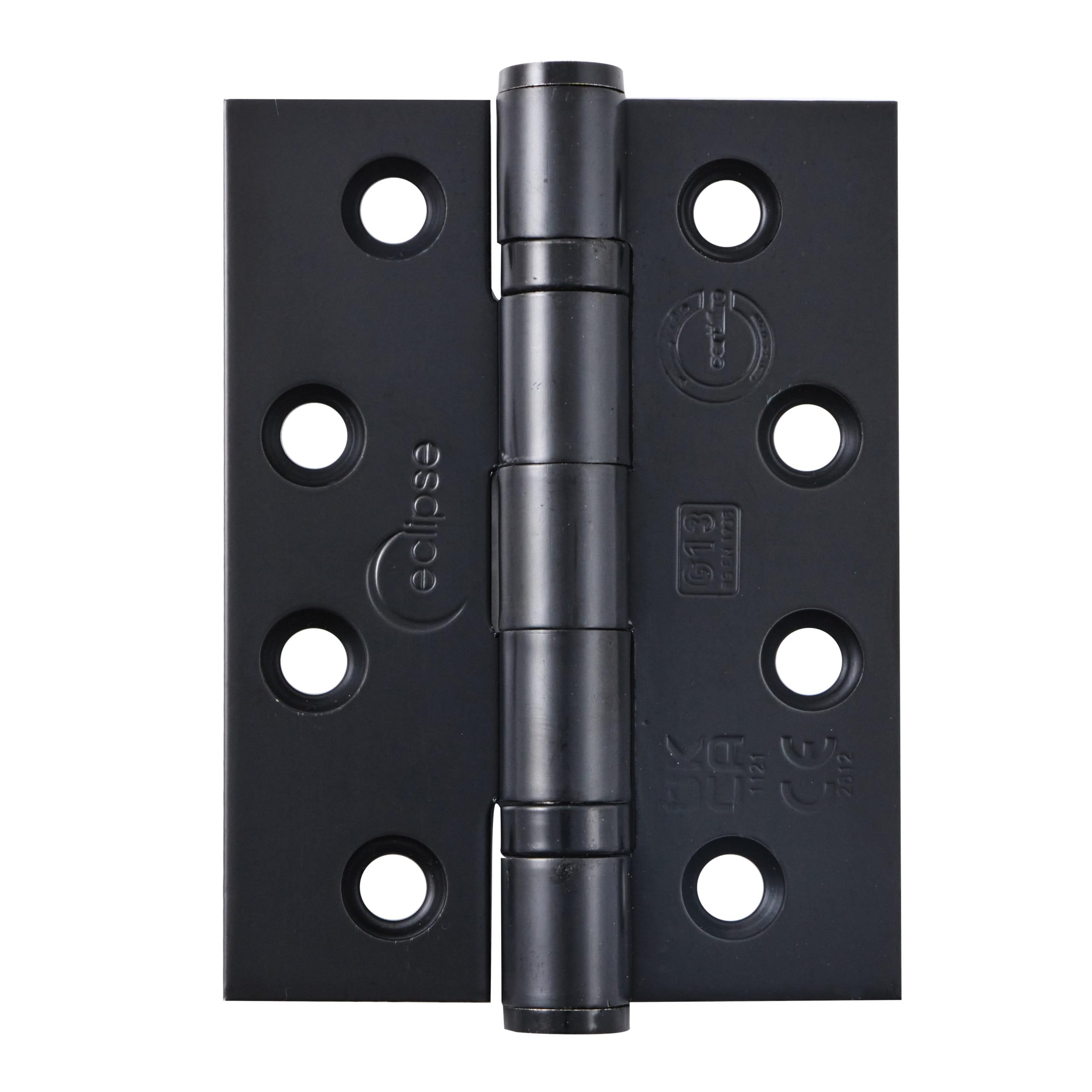 Eclipse Grade 11 Ball Bearing Fire Hinge Matt (2 Pack) In Steel Black Size 2 Pack