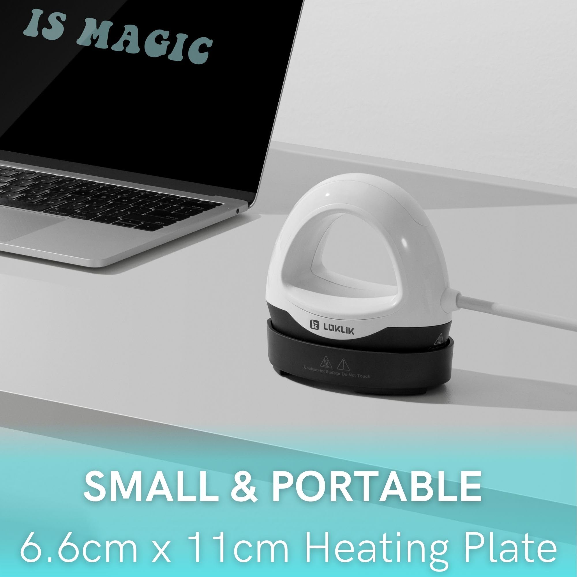 LOKLiK Prensa De Calor Para Personalizar Fundas De Móvil E Insignias | Máquina De Sublimación Portátil | DIY Creativo