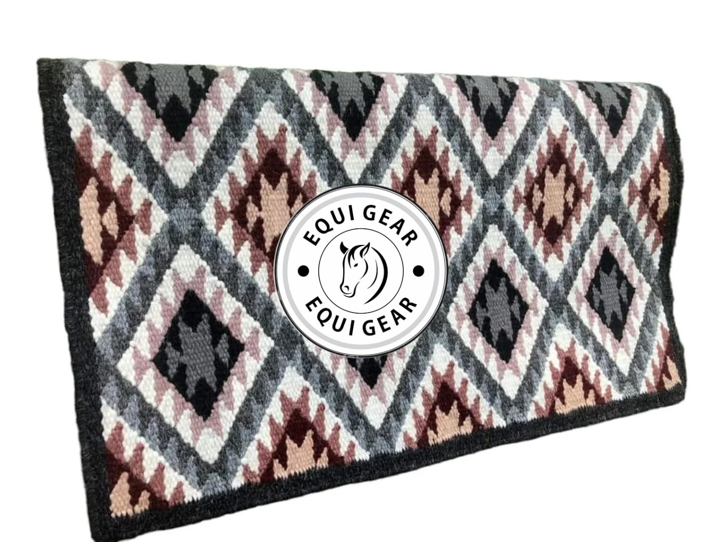 Horse Western Ranch Sottosella/Coperta da sella Western in lana neozelandese con imbottitura in lana con sensore Flex (personalizzazione disponibile) AS48 (36" x 40")