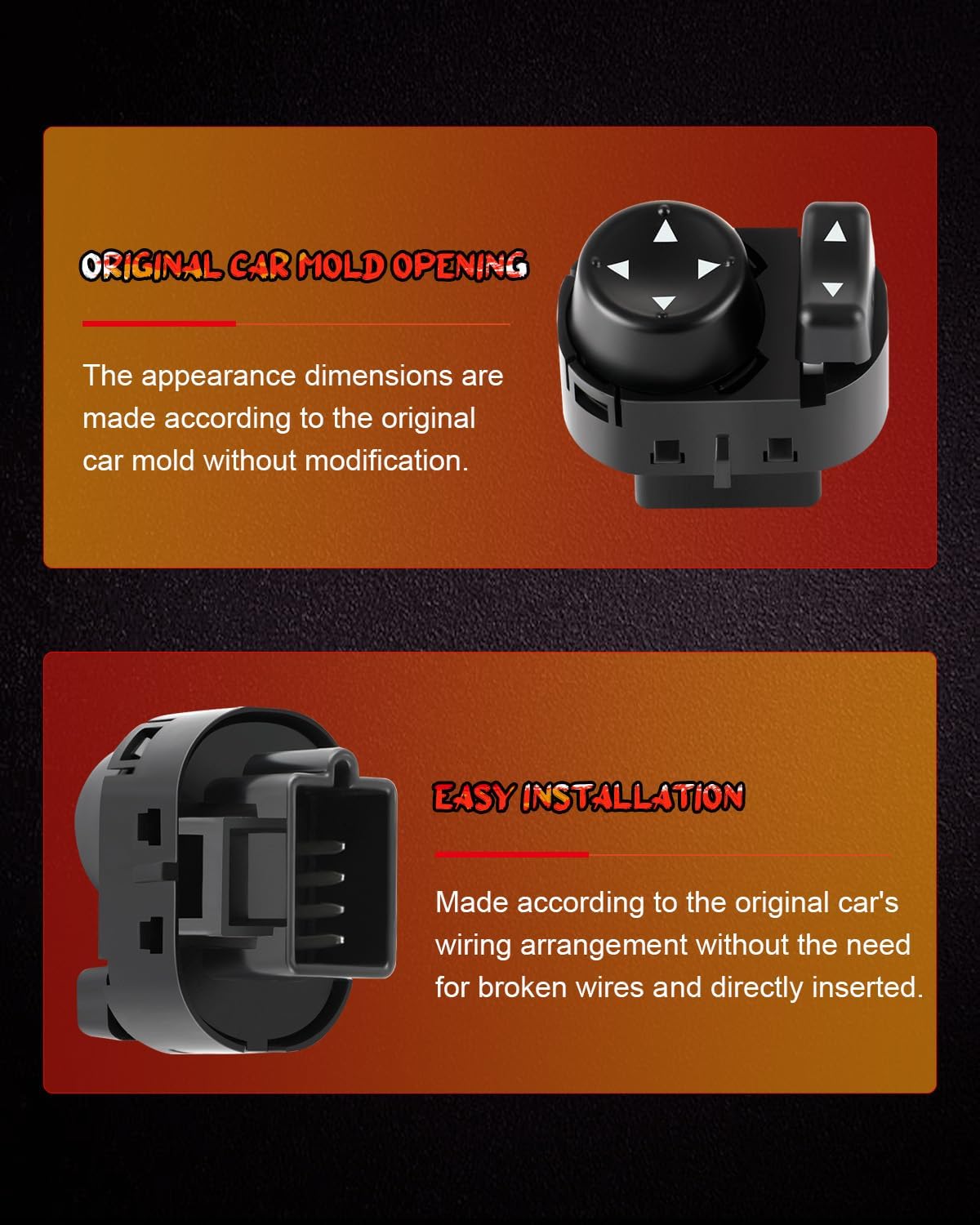 cciyu Power Mirror Switch Reaview Mirror Control Fits for Buick Terraza 2005-2007 for Chevrolet Uplander 2005-2009 for Pontiac Montana 2005-2006 for Saturn Relay 2005-2007 Replace OE 25895627