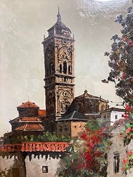 真作保証】小山洋「グワデシクスの春」1980年 油彩6号 額装 絵画