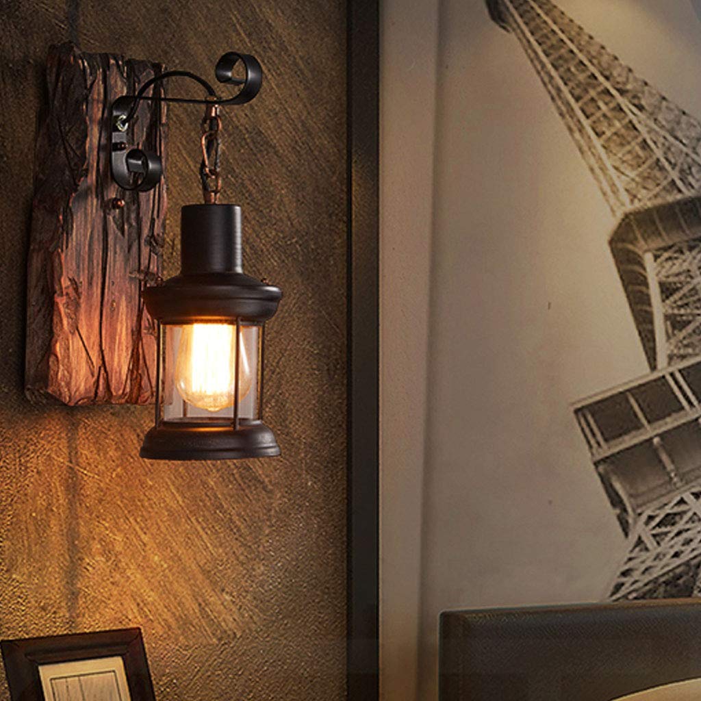 DHGIE Madera Industria Lámparas Antiguas Negras Luces Colgantes Cocina Del Restaurante Sala De Estar Bar Cafetería Lámpara De Retro Altura De Metal Ajustable Lámpara De Araña