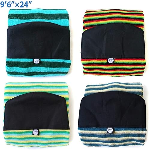 Vista 5 de Lifyn2 Longboard Surfing Accesorios Surfboard Fin Box Surfboard Sock 6'0"6'6"7'0"9'6" Surfboard Almacenamiento Bolsillo Rayas Bodyboard Windsurf