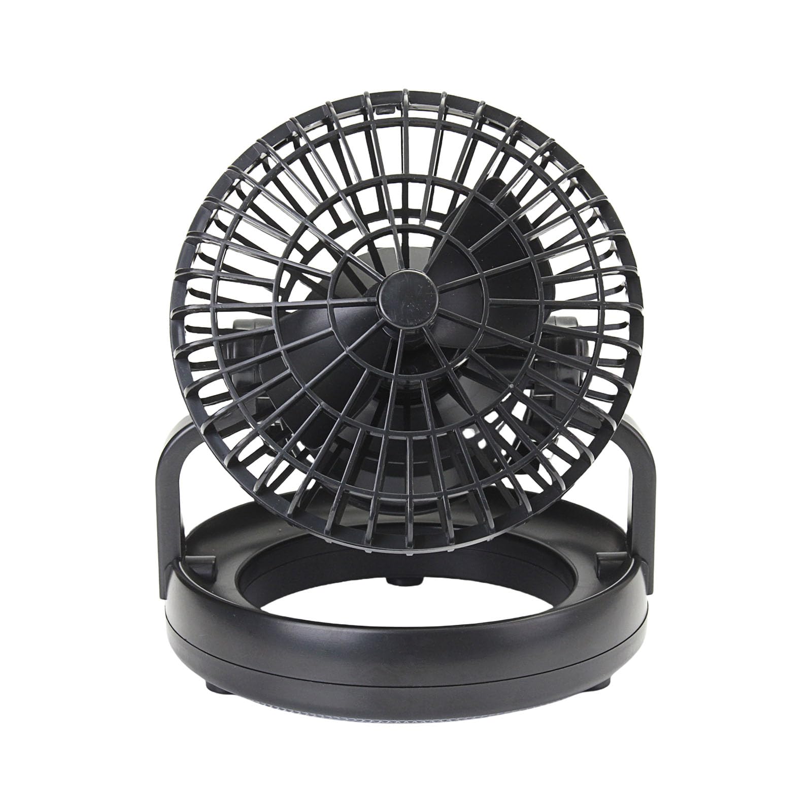 Ventilador de campamento LED y luz para tienda de campaña compacta en salidas familiares