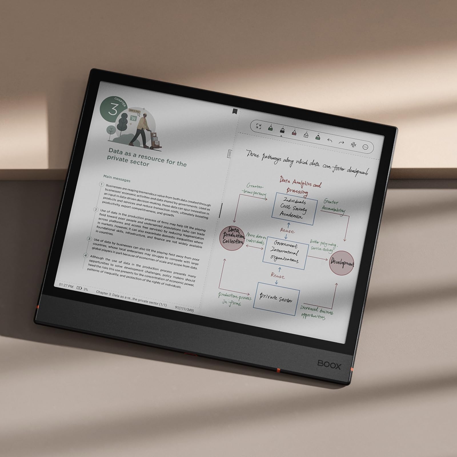 BOOX NOTE AIR 4 C E-INKタブレット android（美品） Amazon.com 