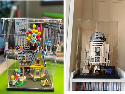 Miniatura 9 de Vitrina de acrílico transparente engrosada para coleccionables de Lego 75328 75976 Minifigure, caja transparente de autoensamblaje a prueba de polvo