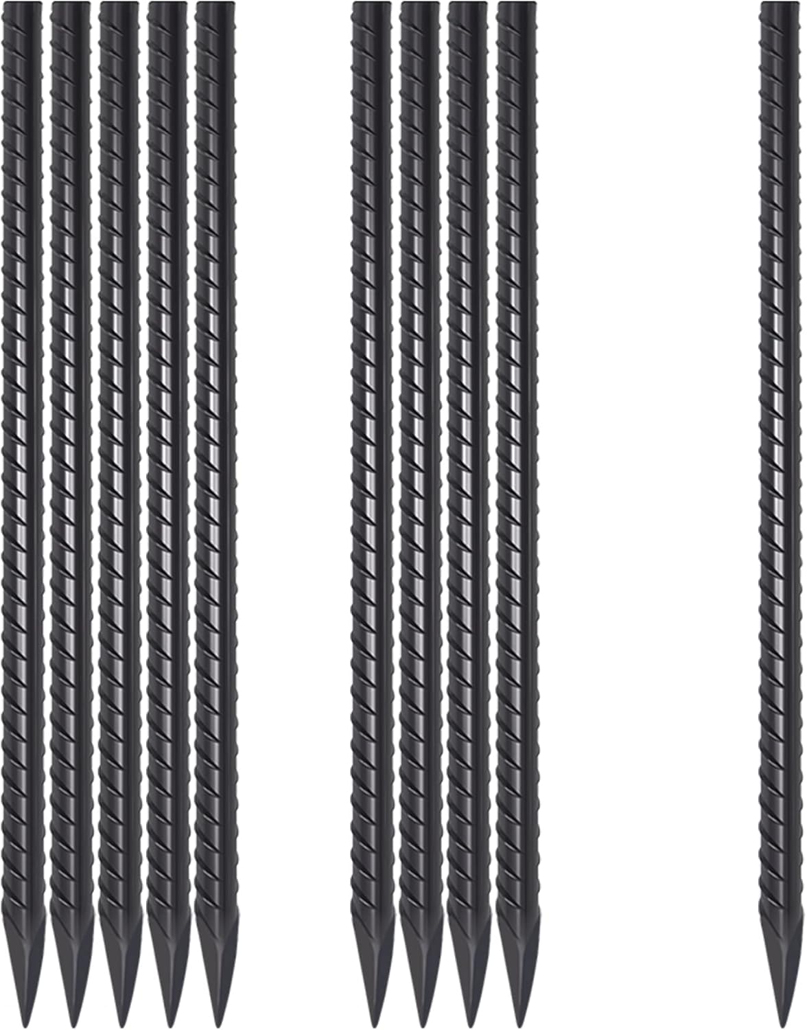 Rebar Stakes 24 Inch Landscape Timber Spikes (10 pcs