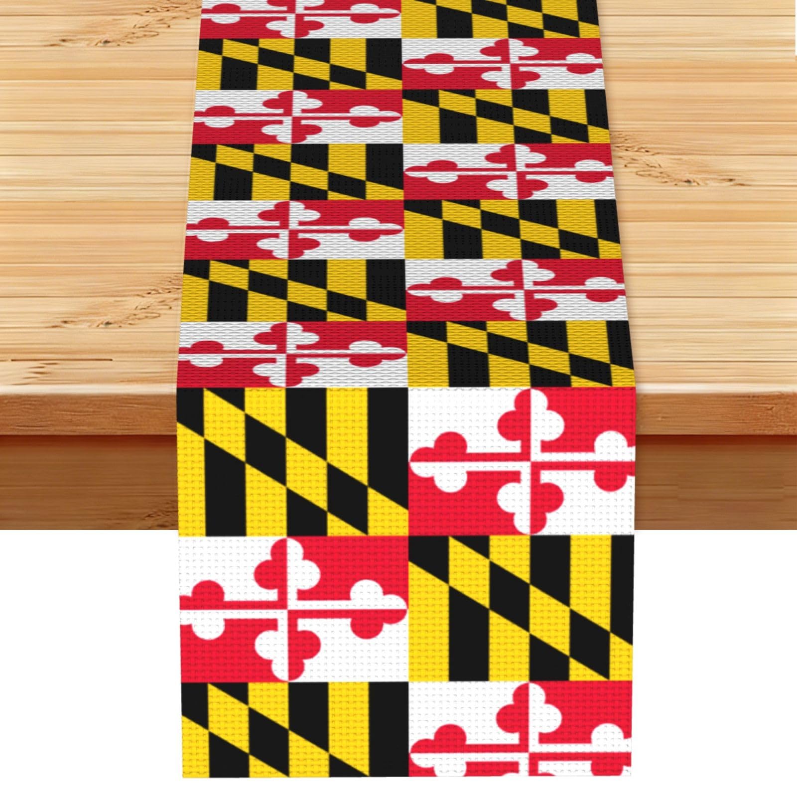 Flag of Maryland Multi Purpose Table Runner for Home Decor, Printed Table Cloth for Kitchen Table, Countertops & Dining Area