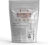 Vista 1 de WELLNESS LABSRX Polvo de melena de león, suplemento de hongos – 2000 mg – Suplemento de melena de león – Complementos cerebrales en polvo de hongo