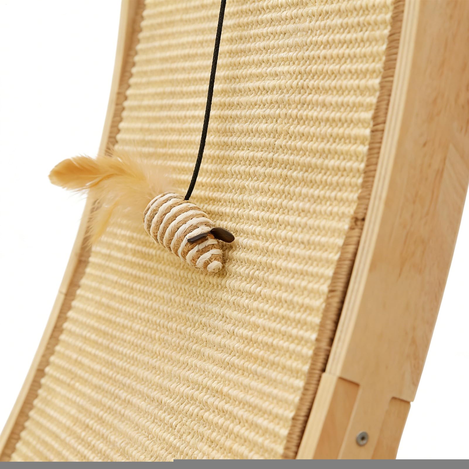 Tappetino Graffiatoio per Gatti Interattivo Antistress per Gatti | Rampa Graffiante In Sisal Con Pallina Giocattolo per Cucina Salotto Angolo Casa Cuccioli Conigli a Terra
