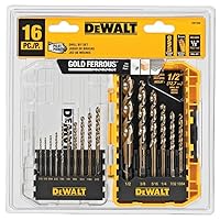 Vista 4 de DEWALT - DEW-DW1956 Drill Bit Set with Pilot Point, 16-Piece (DW1956)