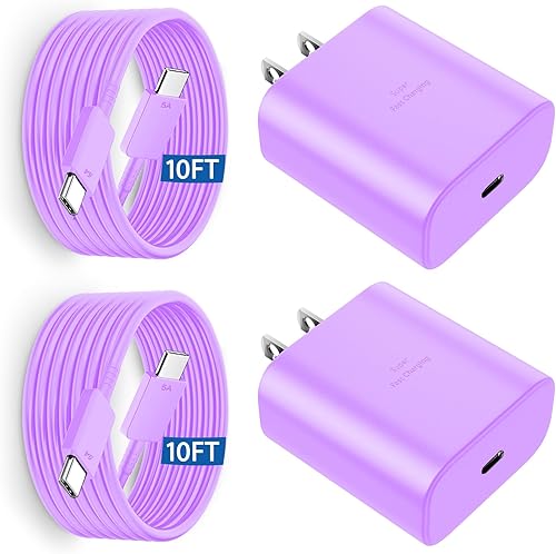 Miniatura 22 de Cargador de teléfono súper rápido Samsung de 45W, cargador rápido USB C Samsung, cable de carga rápida Samsung Galaxy S25 S24 Ultra Charge 10 pies,