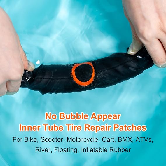 29 PCS Bike Tire Repair Kits - 22 PCS Patches,Tire Repair Glue, Tire Levers, Metal Rasp & Roller, Valve Wrench, Portable Bicycle Inner Tube Puncture Patch Kit for BMX MTB Road Bike Motorcycle