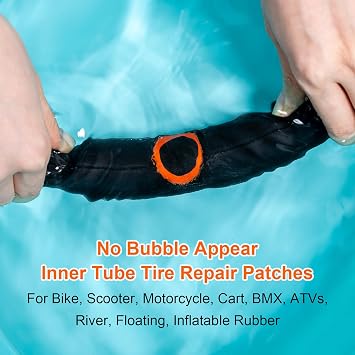 29 PCS Bike Tire Repair Kits - 22 PCS Patches,Tire Repair Glue, Tire Levers, Metal Rasp & Roller, Valve Wrench, Portable Bicycle Inner Tube Puncture Patch Kit for BMX MTB Road Bike Motorcycle
