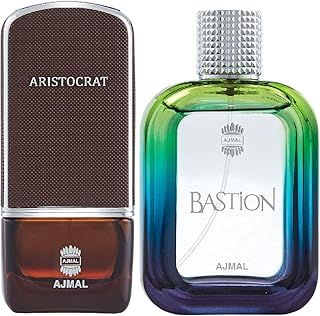 Ajmal Aristocrat EDP Citrus Woody Perfume 75ml for Men and Bastion EDP Woody Aromatic Perfume 100ml for Men FREE