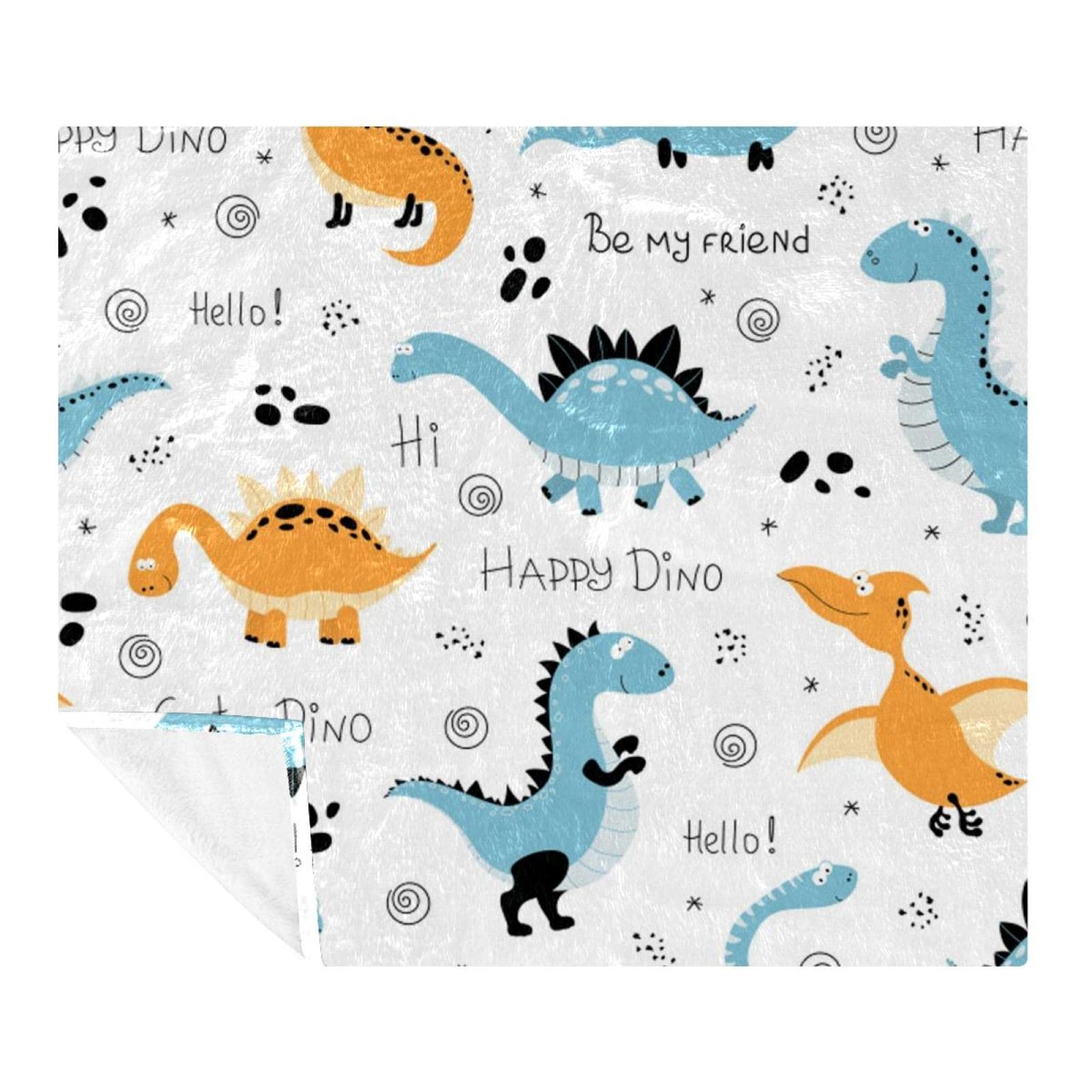 Couverture polaire légère microfibre Hello Happy plaid canapé lit et voyage