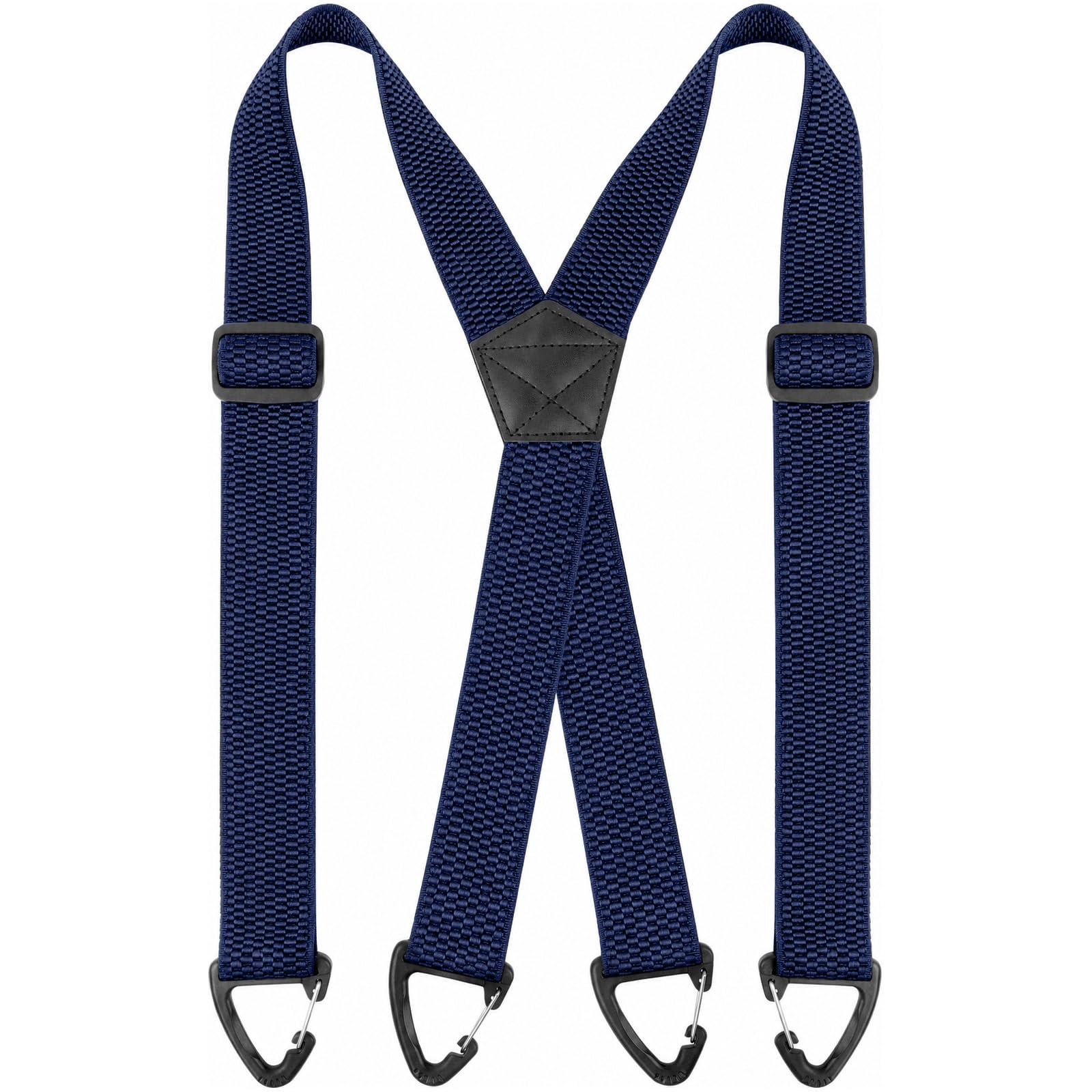 AOOWU Hosenträger für Herren, Herren Outdoor Hosenträger Y-Typ längenverstellbar, Extra Stark Breit 3,5 Cm mit Dreieckige Anti-Rutsch-Schnalle, Einheitsgröße für Männer Dame Marineblau