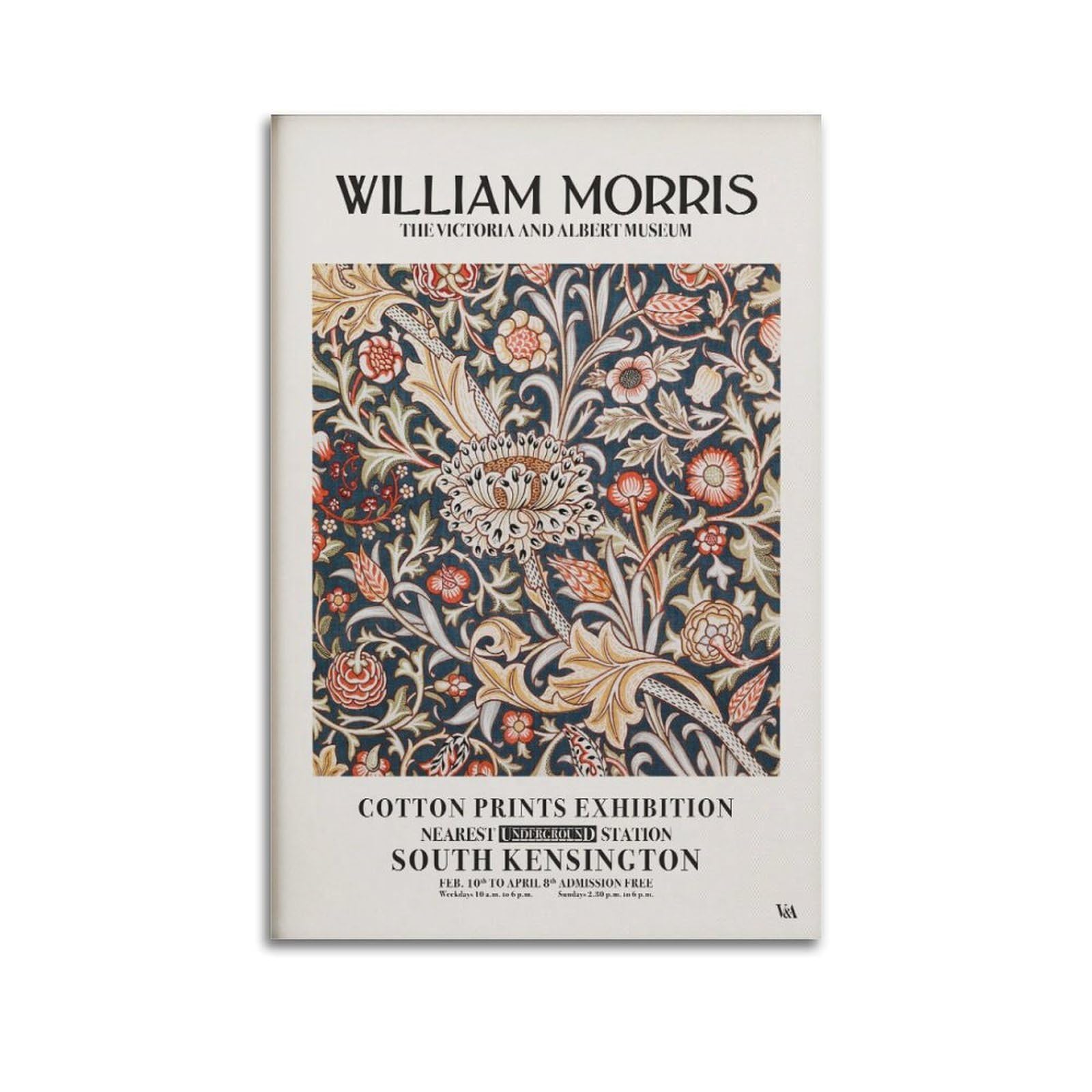xiaoxiaoshen William Morris Exhibition Nouveau Gallery Canvas Poster Wall Art Prints Room Aesthetic Murals Bedroom And Living Decorations 24x36inch(60x90cm)