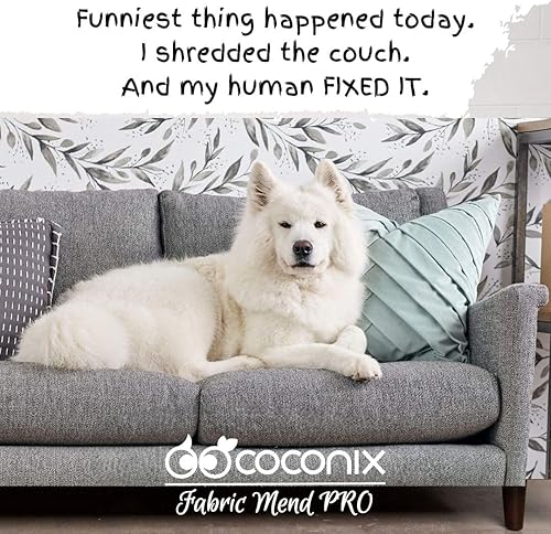 Miniatura 8 de Kit de reparación de telas y alfombras Coconix | Repara rasgaduras, agujeros y quemaduras en tapicería de tela y alfombra, alfombras y ropa |