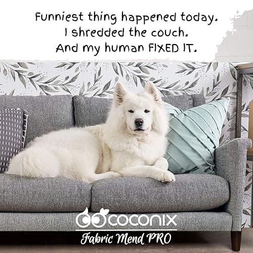 Miniatura 8 de COCONIX Kit de reparación de telas y alfombras | Repara desgarros, agujeros y quemaduras en tapicería de tela y alfombras, alfombras y ropa | Fácil