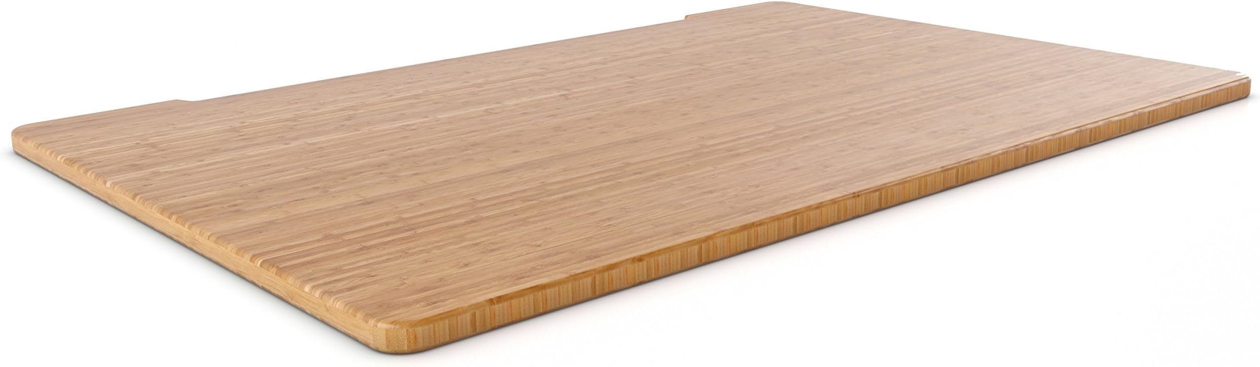 Smart2Ergo Solid Carbonised Bamboo Desk Top | Size: W1600mm, Profile- Flat Edge