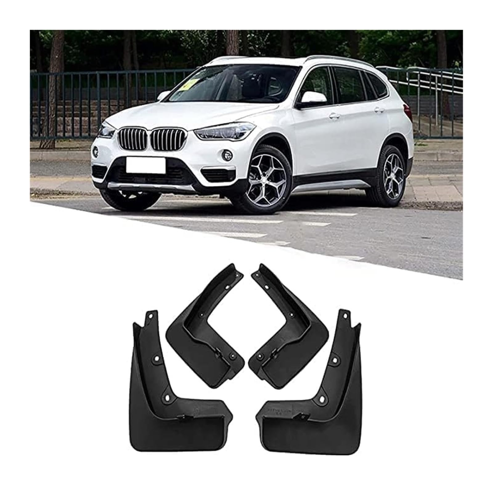 Per BMW X1 F48/F49 2016-2022 Paraspruzzi In Gomma Anteriori E Posteriori Parafanghi Per Pneumatici Accessori Per Protezioni Passaruota Parafanghi Anteriori E Posteriori