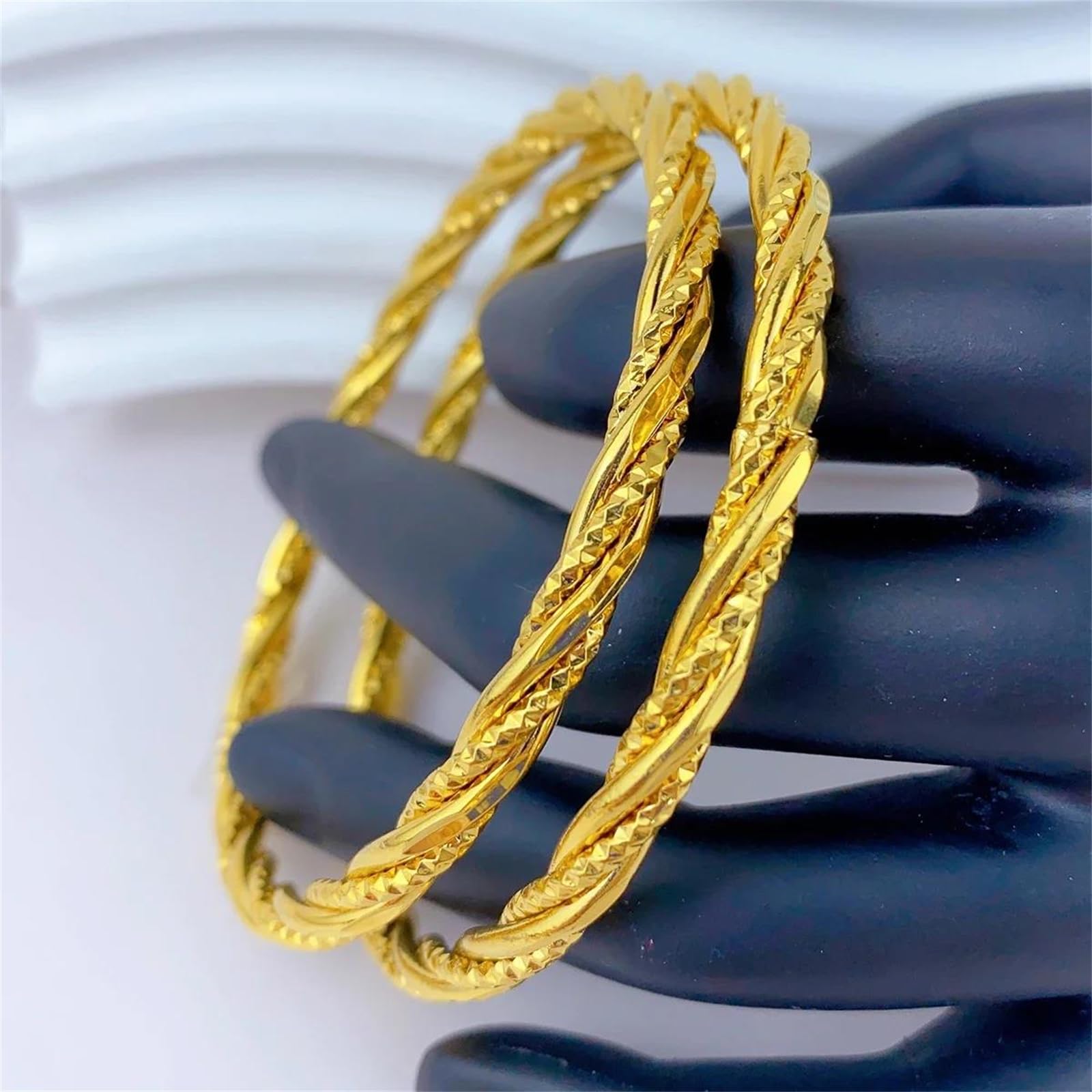 MOCHAMIK Bransoletka w kolorze złotym 62 mm do noszenia unisex Bransoletka ze stopu miedzi w stylu boho dla inspirowanego projektantem dodatku ślubnego lub imprezowego