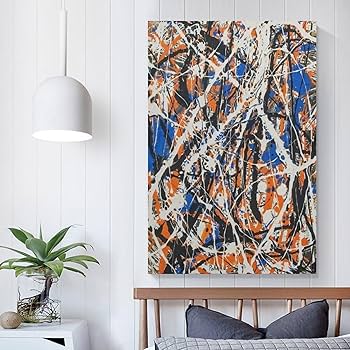 Amazon.co.jp: Jackson Pollockジャクソン・ポロック画家の作品《抽象