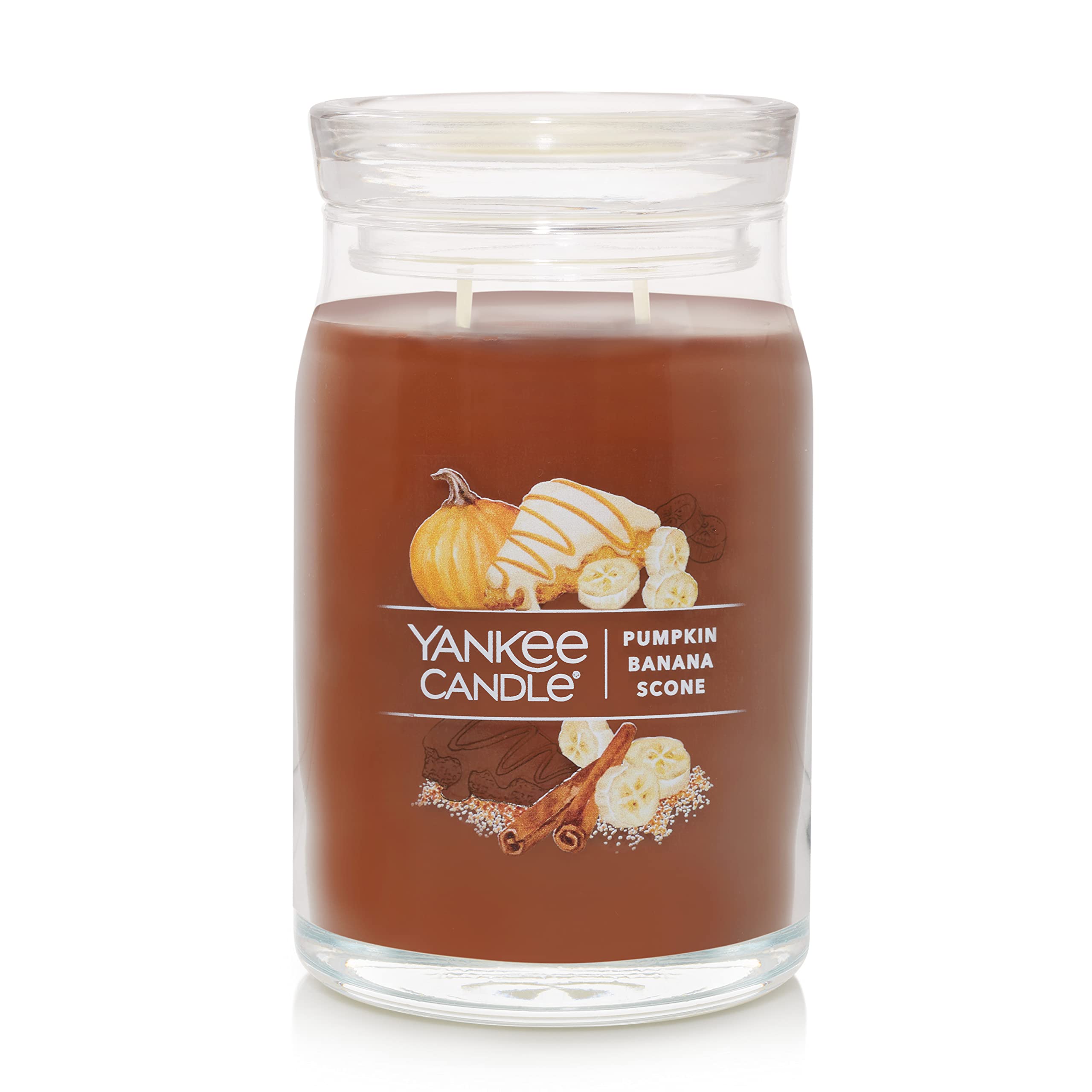 Yankee Candle Duftkerze im Glas, Pumpkin Banana Scone Signature