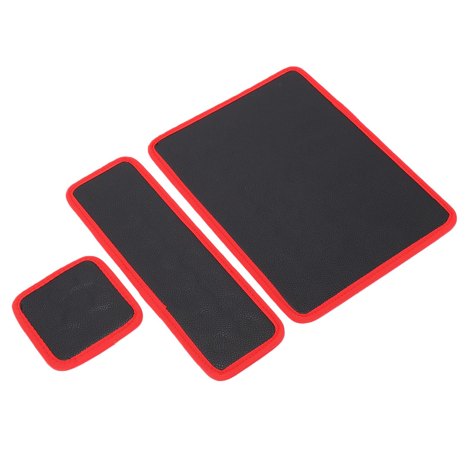 Keenso Magnetisches Werkzeugmatten-Set, Flexible Magnetunterlage mit PVC-Oberfläche, 3-teilige Rutschfeste Teilehalterschalen für die Organisation von Autoreparaturwerkstätten und Garagen