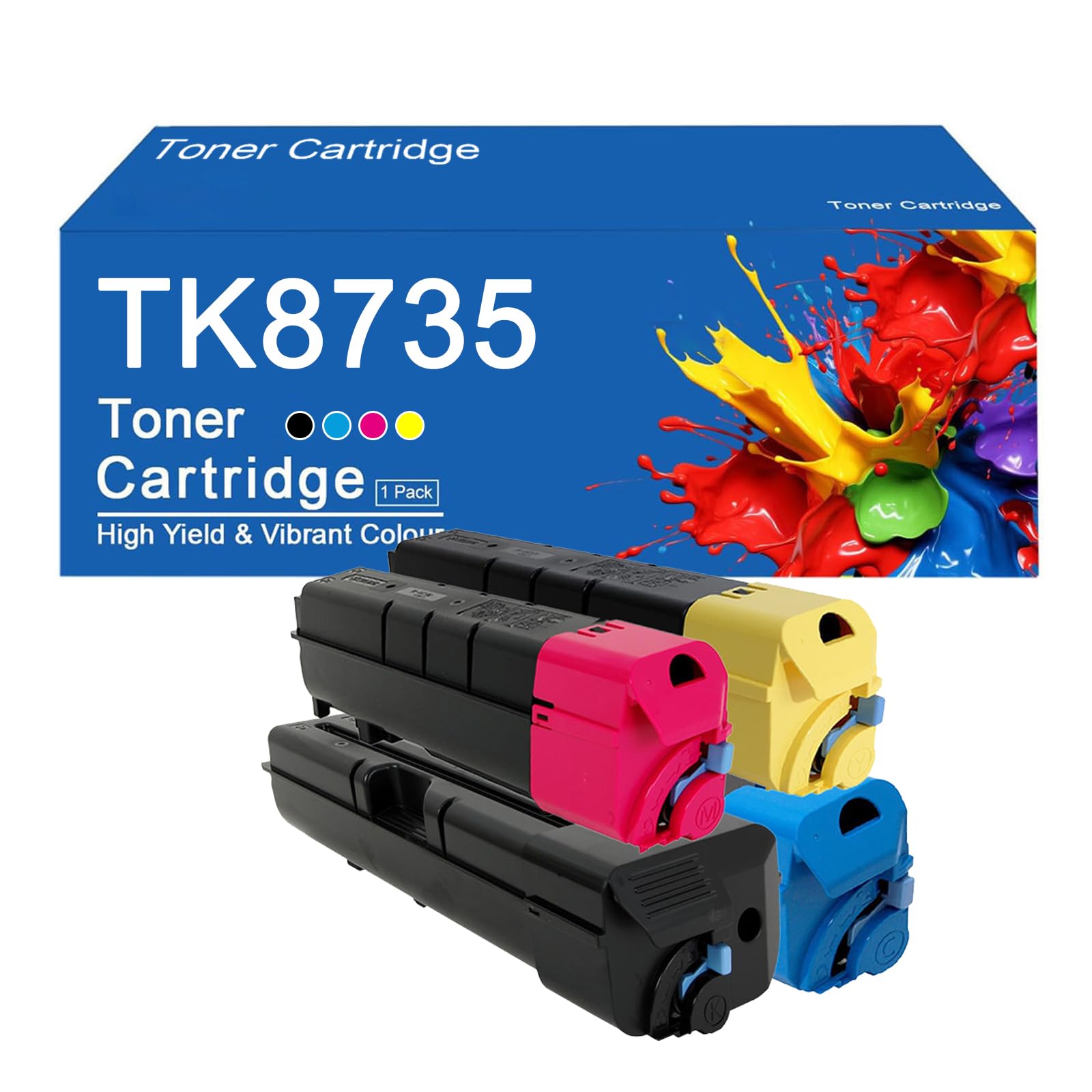 Tóner a Color Compatible TK8735, fácil de Instalar y Usar.