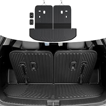 Cargo Mat for 2021-2025 2026 Kia Sorento | All Weather Durable Trunk Cargo Mat with Backrest Mat, Seat Cover Protector Replacement, Odorless TPE Material, Easy to Clean