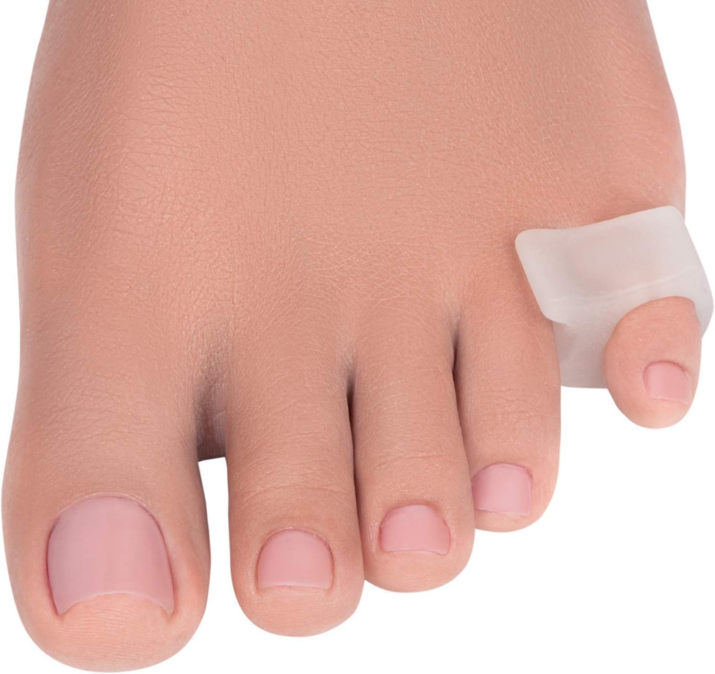 Toe Separators Hammer Toe Straightener - 4-Pack Pinky Toe Toe Spacers - Gel Spreader - Correct Crooked Toes - Bunion Corrector and Bunion Relief - Pads for Overlapping, Hallux Valgus, Yoga - Small
