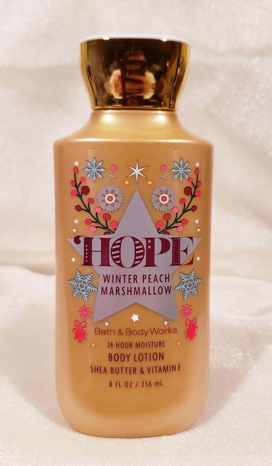 Bath and Body Works Super Smooth Body Lotion Sets Gift For Women 8 Oz (Winter Peach Marshmallow)