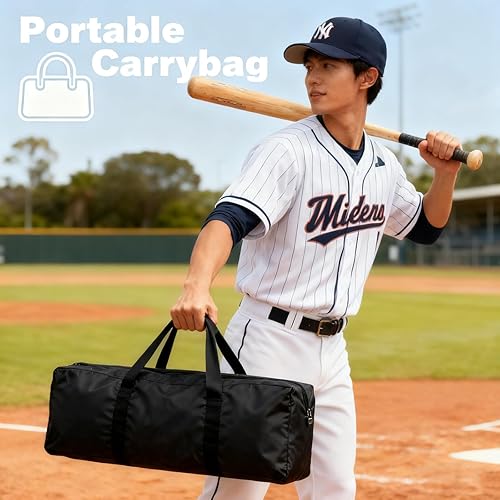 Miniatura 6 de Baseball Barrier Backstop Net Heavy Duty Portable with Carry Bag for Softball Lacrosse Training for Backyard Adults Practice