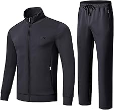 Men's 2-Piece Tracksuit Set, Sports Suit, Zip Pocket, Jogging, Fitness, Gym, Leisure Suit