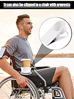 Vista 5 de Kalolary - 2 clips para taza de beber, soporte para botella de escritorio, soporte de vaso de vidrio, clip de almacenamiento de platillo, soporte