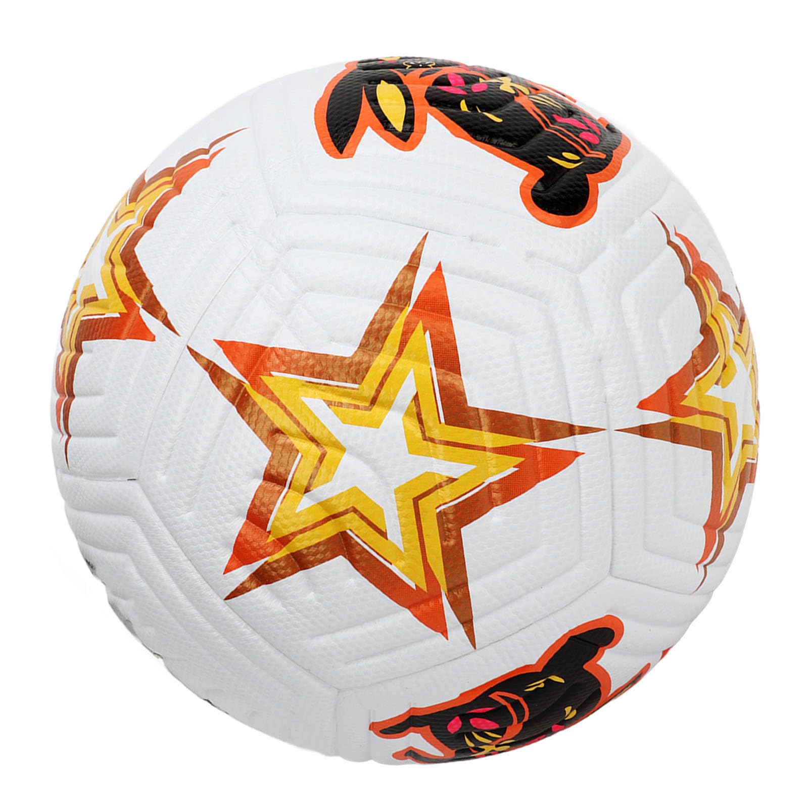 Pallone Calcio Professionale Misura 5 ad Alta Elasticità Modello Coniglio Calcio Allenamento per Partite esami Gomma in Pelle PU Bianca