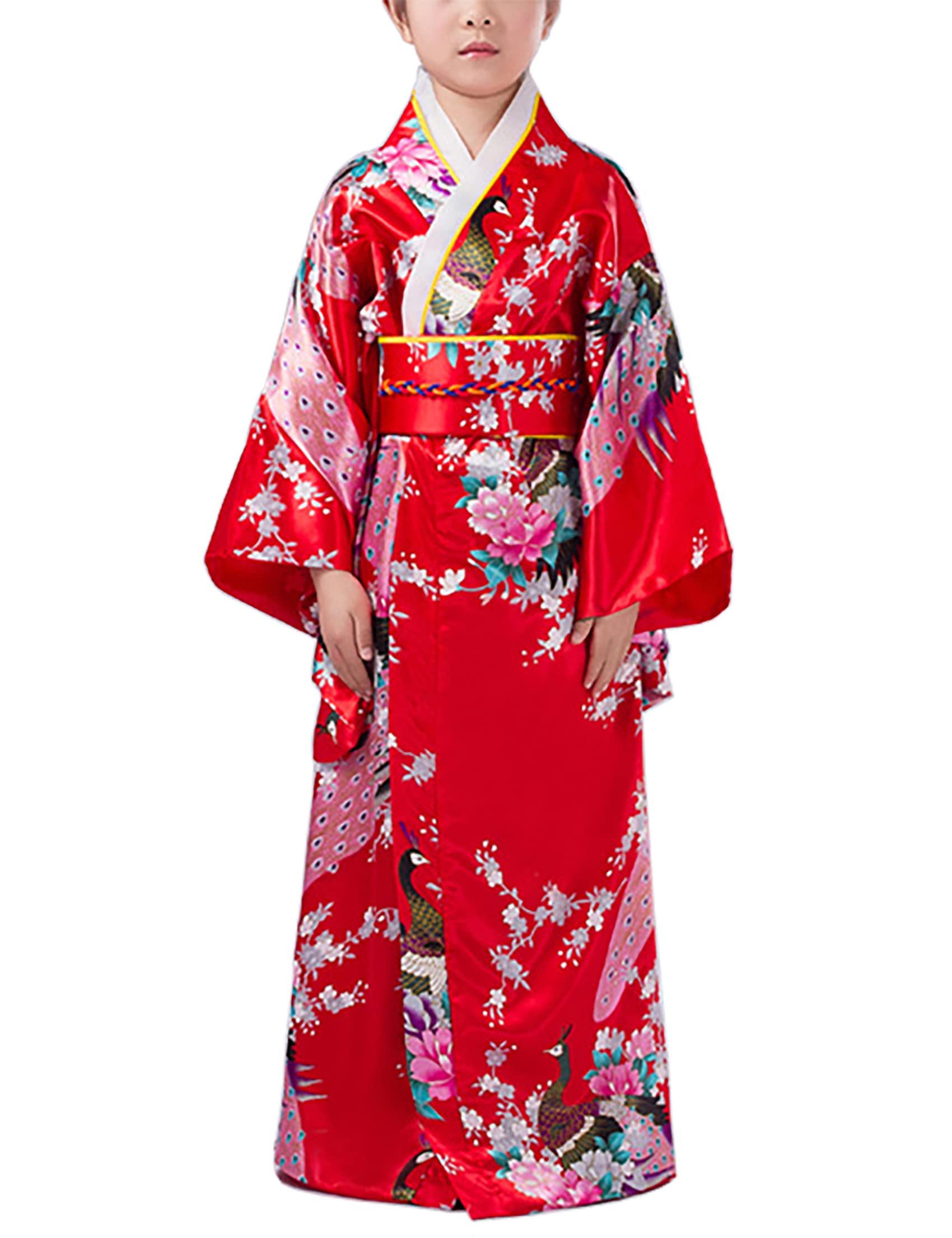 Buy Girls Kimono Yukata Japanese Traditional Dress Cosplay Costume