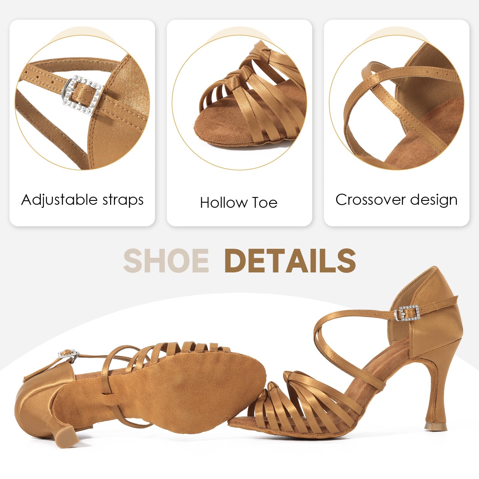 Donna Scarpe da Ballo Latino Moderna Tango Scarpe Danze al Coperto