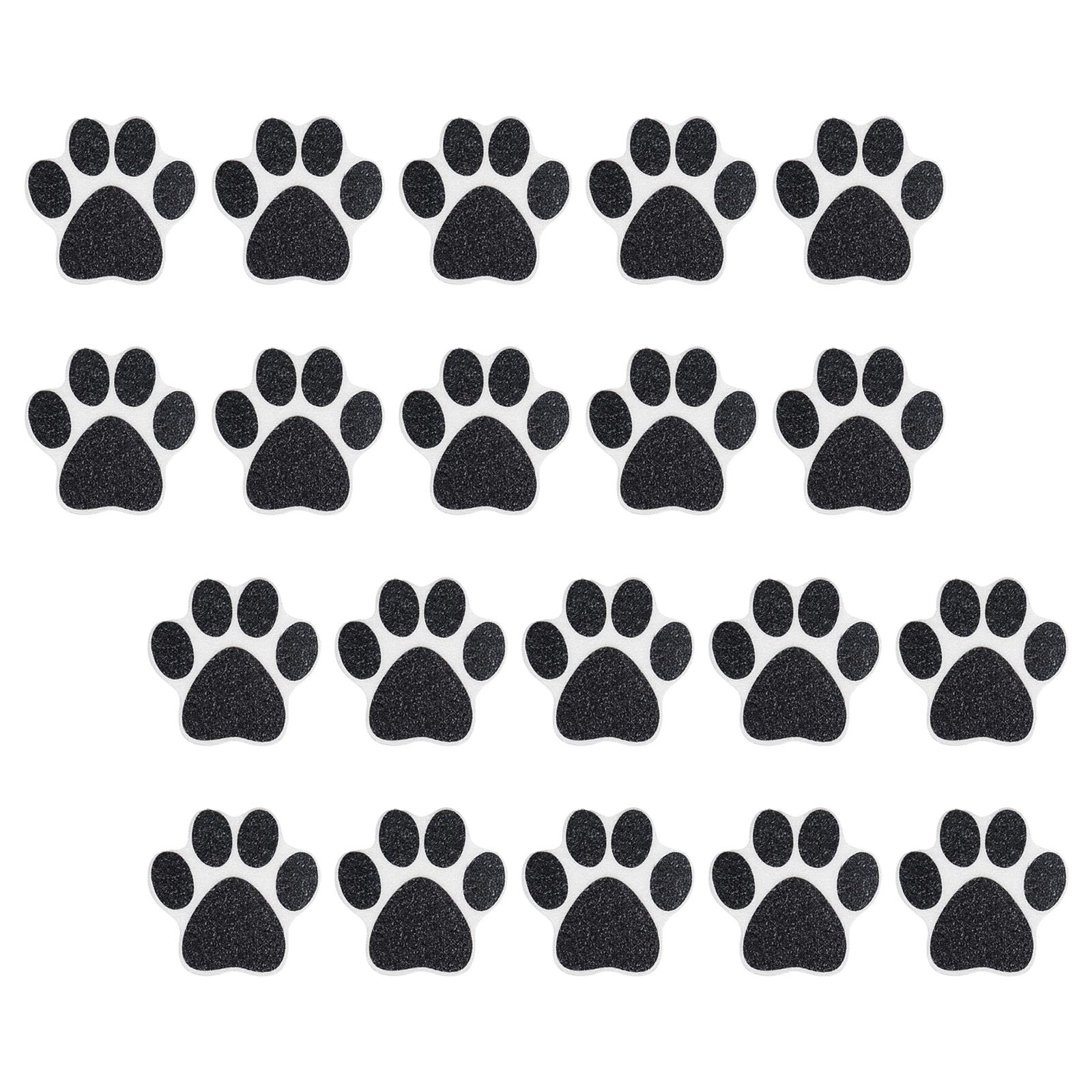 Gmbylby Black 20Pcs Nonslip Bathroom Shower Stickers Adhesive Grip Floor Sticker Lovely Design For Bathtub Floor Pool Step Nonslip Shower Stickers