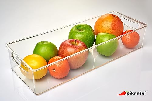 Vista 31 de Pikanty - Recipiente de tocino para refrigerador Almacenamiento de nevera y cárter de delicatessen con pinzas para servir alimentos y placa