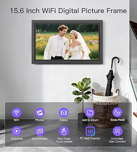 Miniatura 33 de Uhale - Marco de fotos digital de 10.1 pulgadas con tarjeta SD de almacenamiento de 32 GB, marcos de fotos electrónicos con pantalla táctil IPS HD