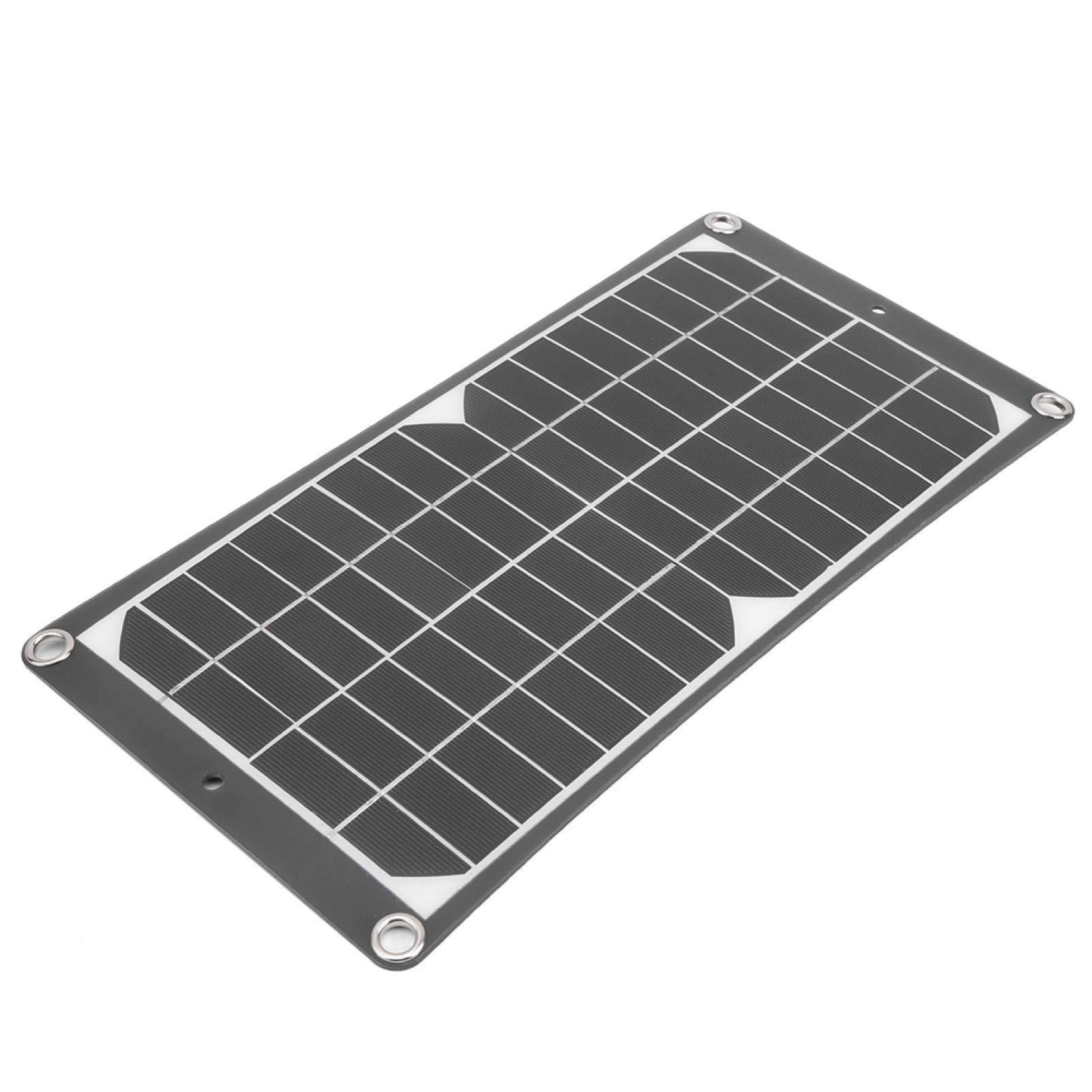 Cargador Solar de batería para Coche, Compacto, Resistente al Agua y al Polvo, con Interfaz USB integrada para Coches, Motocicletas, lanchas, caravanas, autocaravanas y Barcos.
