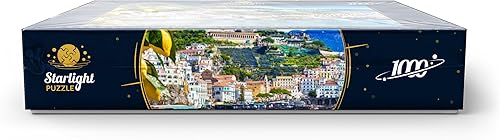 Miniatura 9 de MyPuzzle - Vista panorámica de la hermosa Amalfi en colinas que conducen a la costa, Campania, Italia, rompecabezas premium de 1000 piezas para
