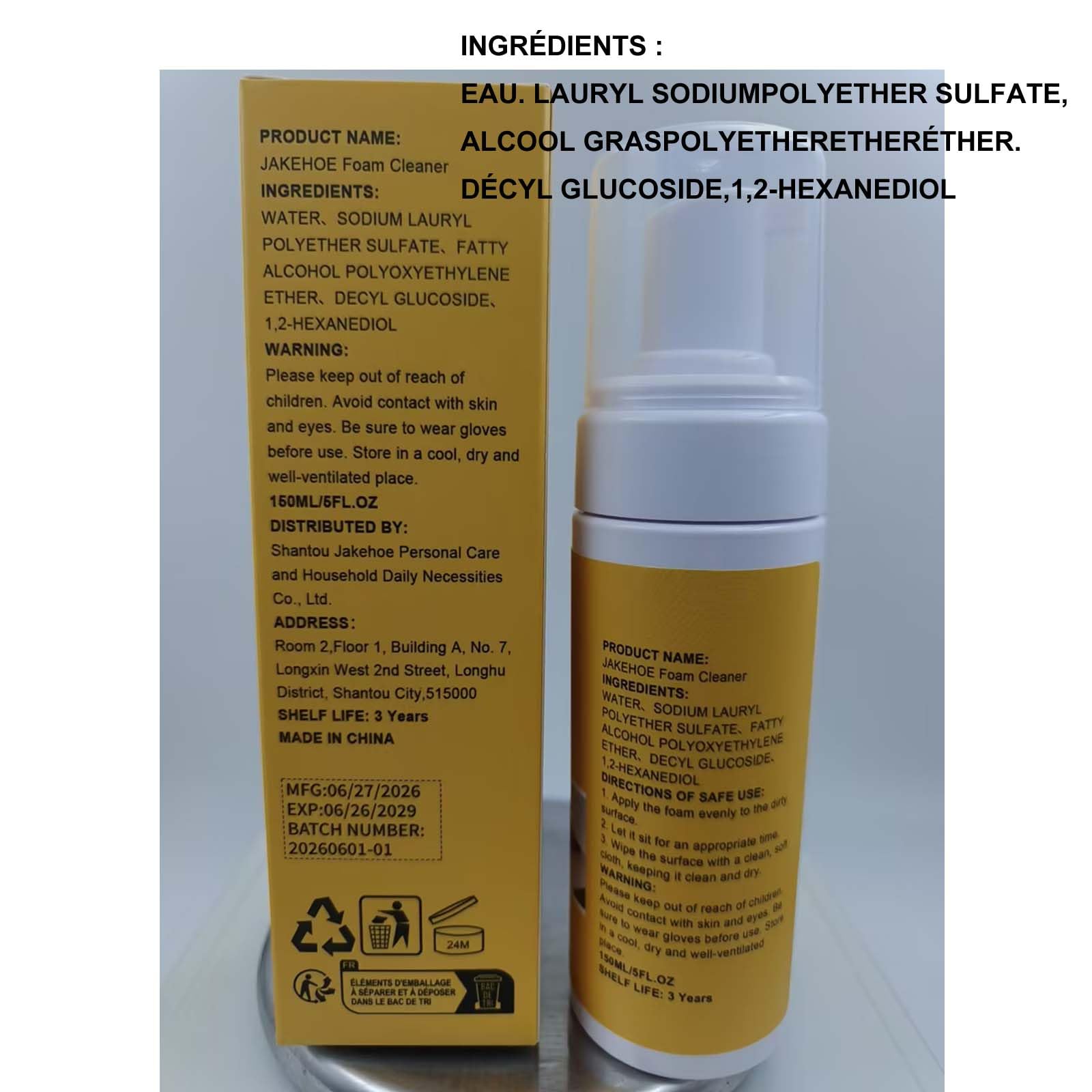 Limpiador multiusos 4 en 1, limpiador de manchas multisuperficie, potente limpiador de espuma para interior de coche, potente limpiador de espuma para el interior del coche, potente limpiador sin