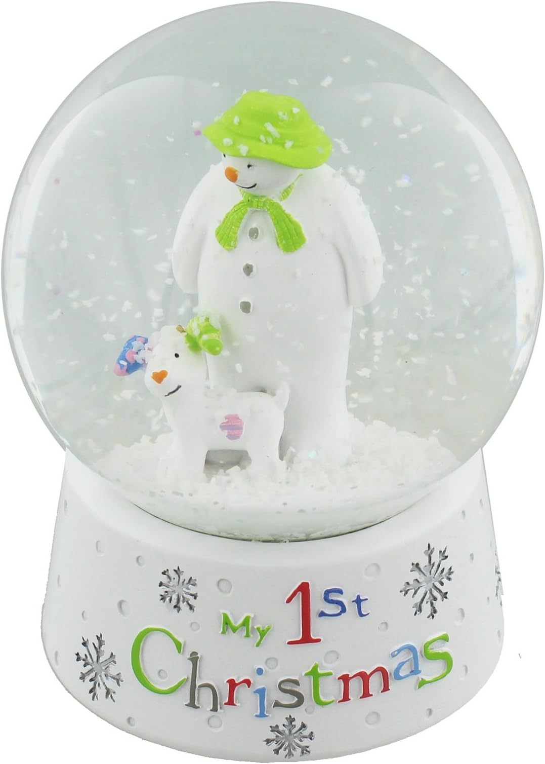 The Snowman and The Snowdog Water Snow Globe Boxed 1st Christmas Gift
